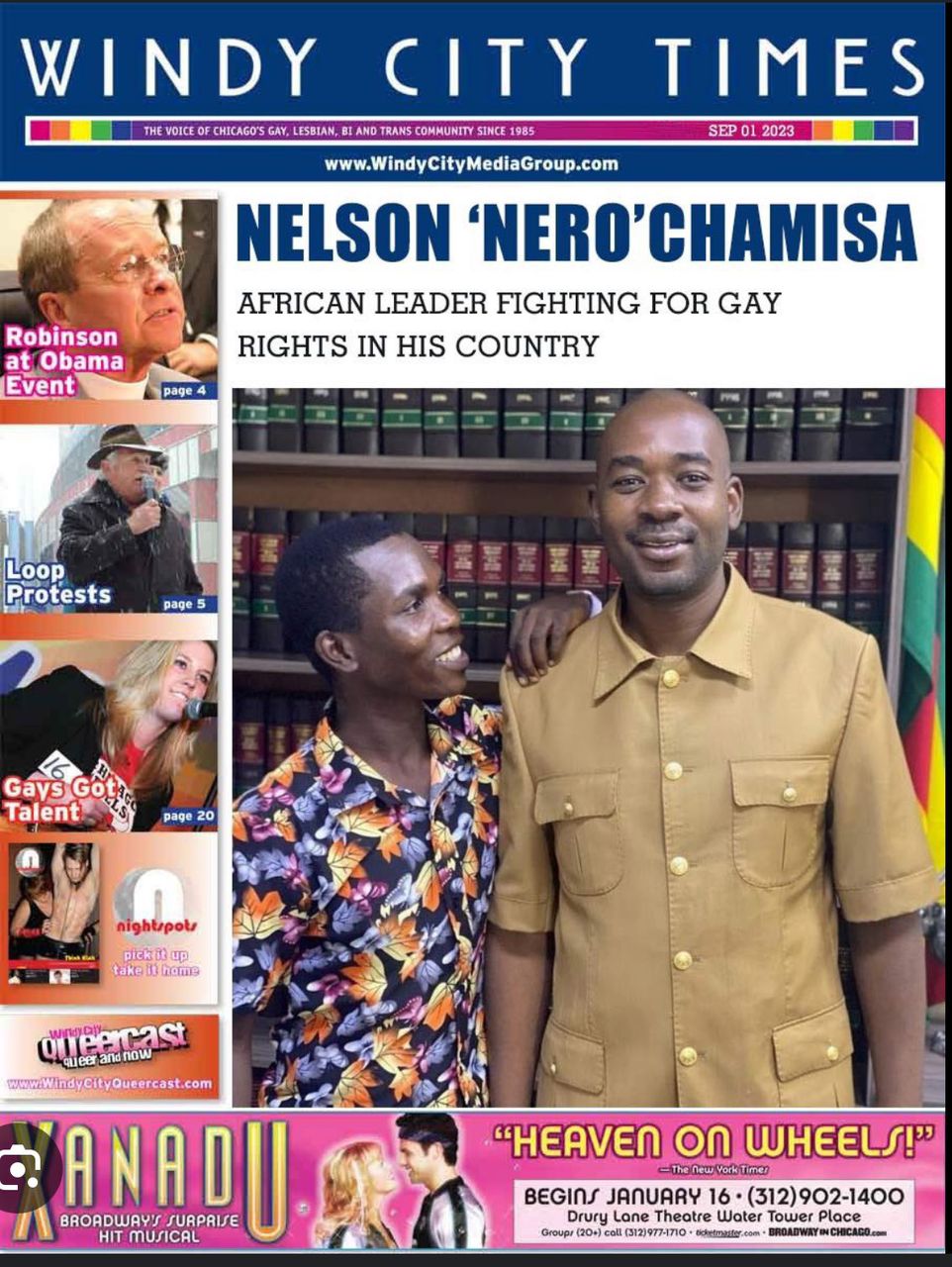 Circulating cover page of Chamisa and Cucsman fake – manipulation of old cover page 